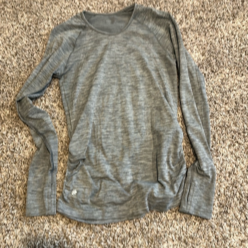 Athleta Womens Long Sleeve Rashguard Swim Shirt Purple Size XL